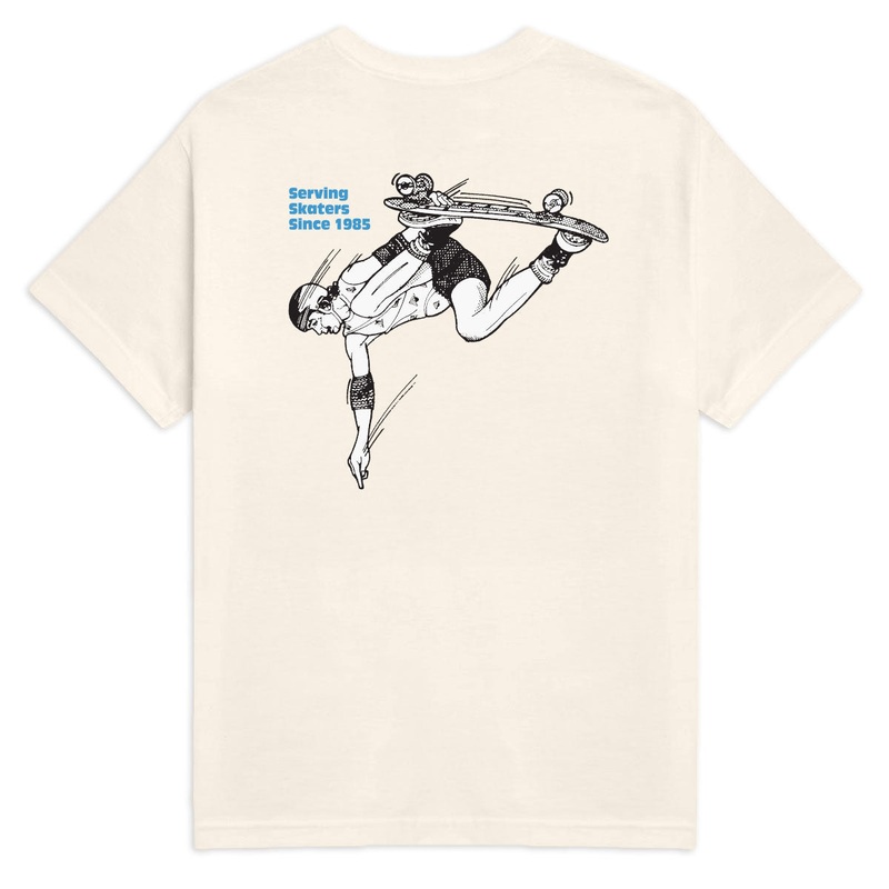 CCS June 1985 Ad T-Shirt – Vintage White/Blue