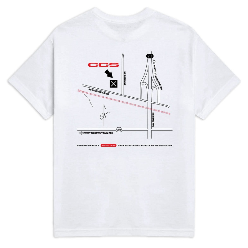 CCS Portland Shop T-Shirt – Black/Red