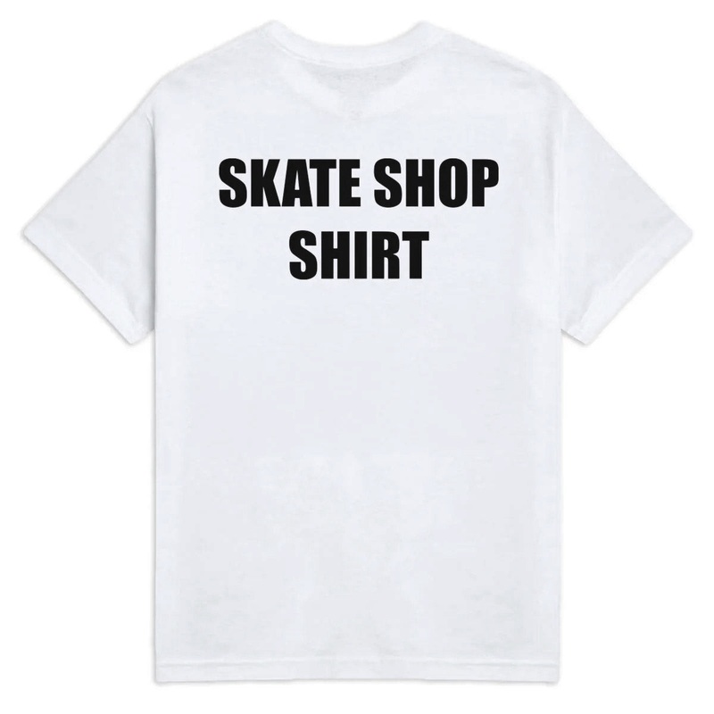 CCS Skate Shop T-Shirt – White/Black