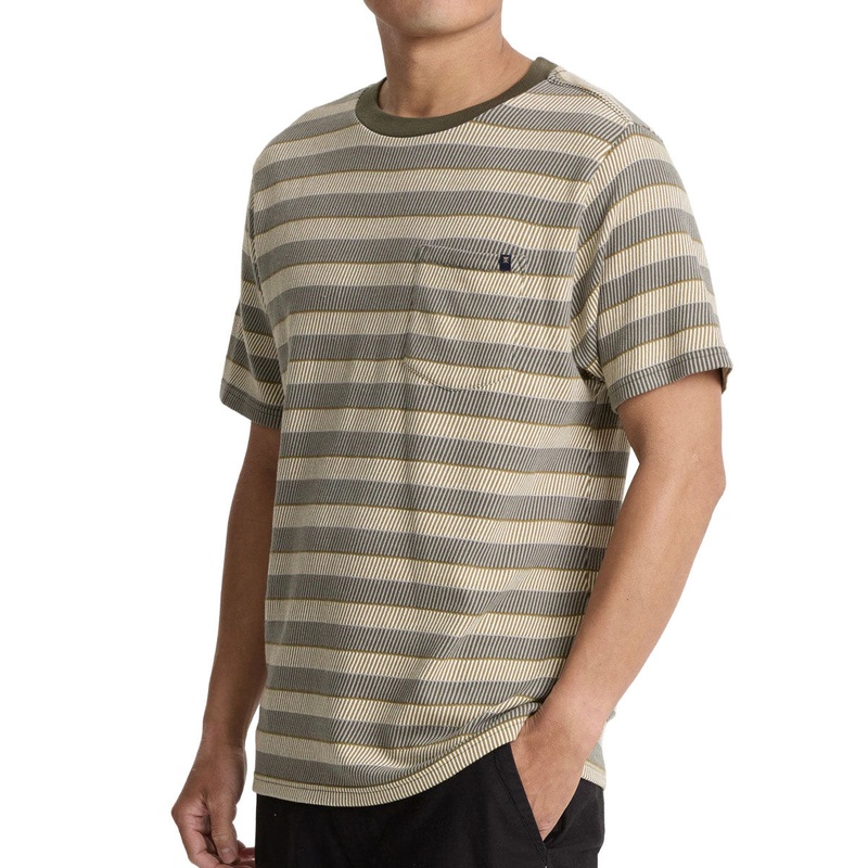 Roark Journey Jacquard Crew T-Shirt – Ghost Grey