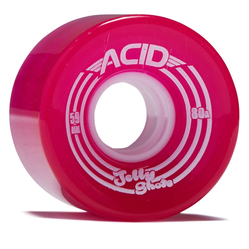Acid Jelly Shots 80a Skateboard Wheels – Fuchsia – 59mm