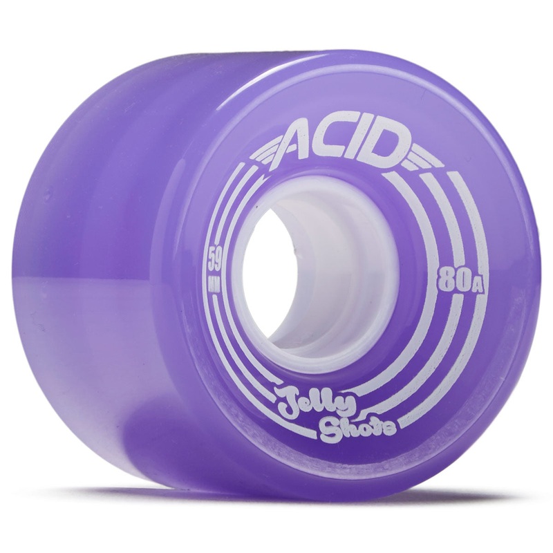 Acid Jelly Shots Skateboard Wheels – Purple – 59mm