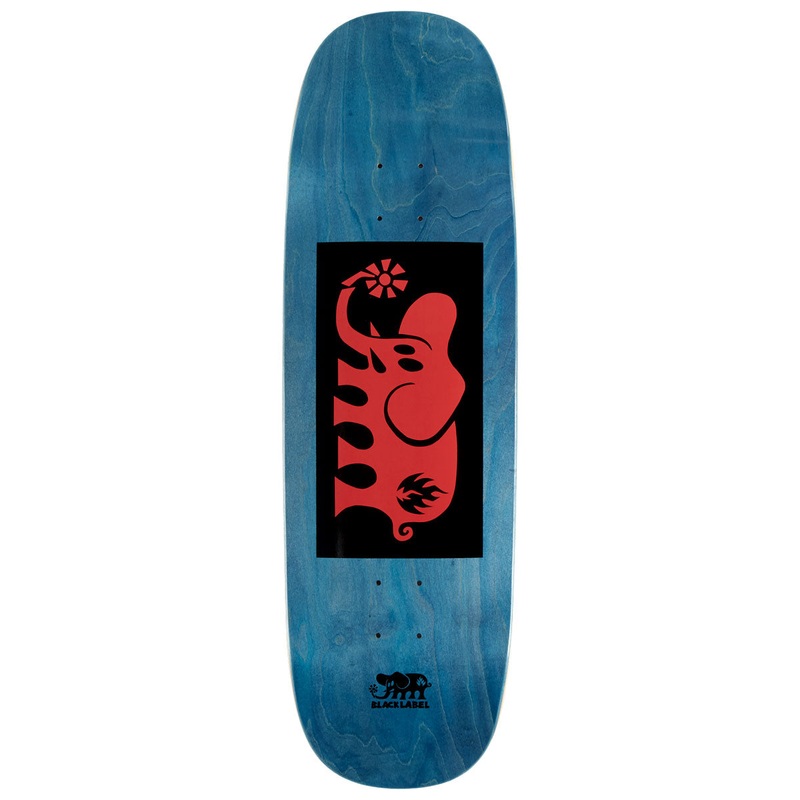 Black Label Elephant Block Tugboat Skateboard Deck – Red – 9.50