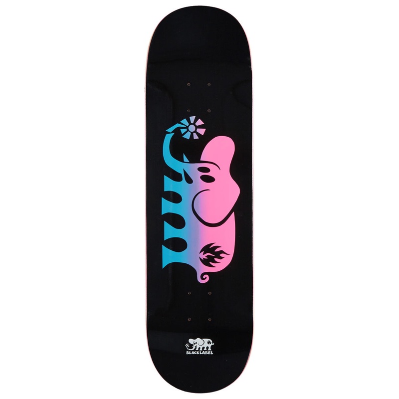 Black Label Elephant Fade Skateboard Deck – 8.75