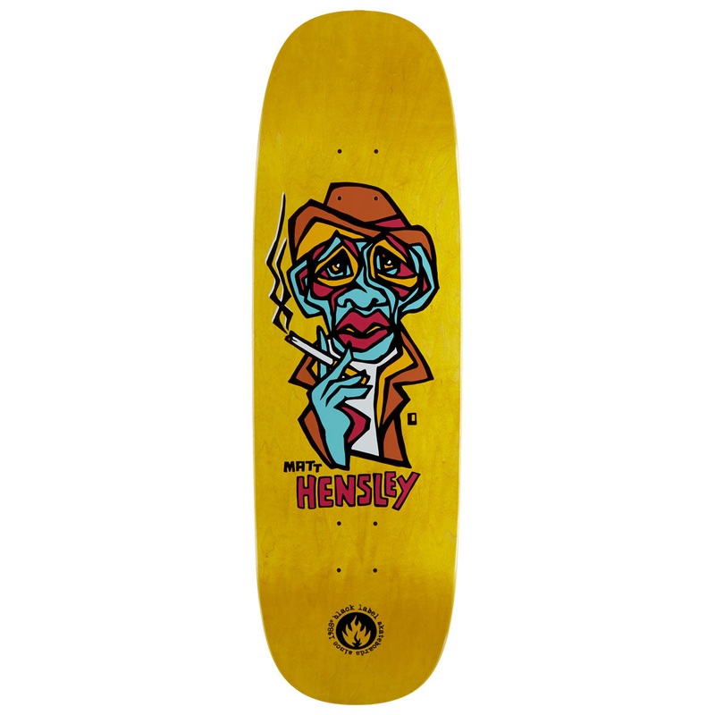 Black Label Matt Hensley Smoking Section Tugboat Shape Skateboard Deck – 9.50