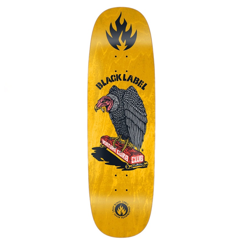 Black Label Vulture Curb Club Tugboat Skateboard Deck – 9.50
