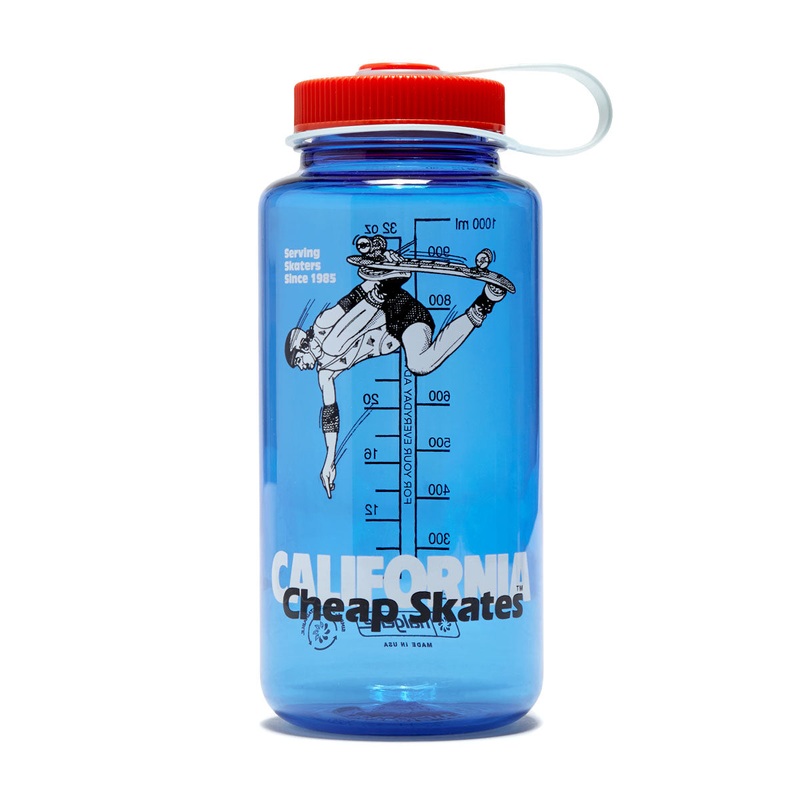 CCS June 1985 Wide Mouth Nalgene Water Bottle – Blue/Orange – 32oz