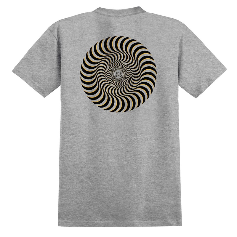 Spitfire Youth Classic Swirl Overlay T-Shirt – Sport Grey/Black/Gold Prints