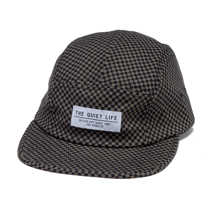 The Quiet Life Checkerboard Camper Hat – Black/Charcoal