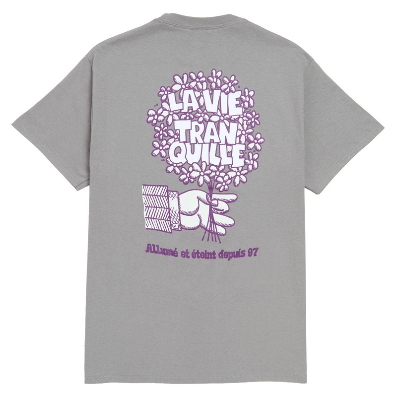 The Quiet Life La Vie Tranquille Bouquet T-Shirt – Medium Grey