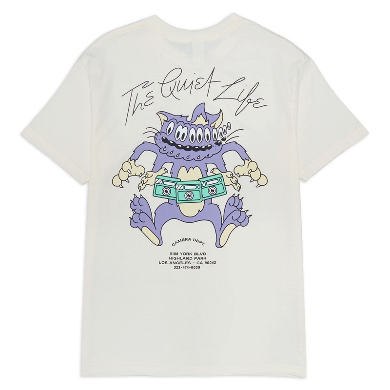 The Quiet Life Shakey Cat T-Shirt – Cream