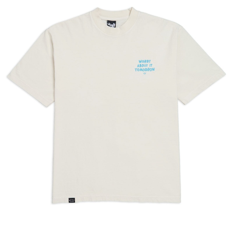 The Quiet Life Worry About It Tomorrow T-Shirt – Cream