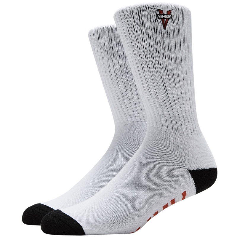 Venture Heritage Emb Socks – White/Black/Red