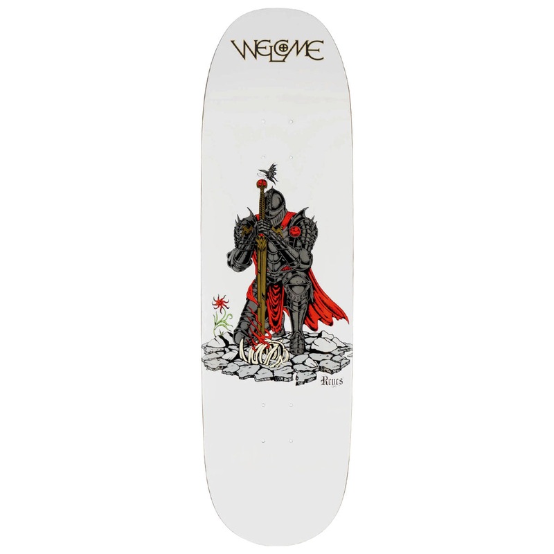 Welcome Paladin Ryan Reyes On A Baculus 2.0 Skateboard Deck – White – 9.00