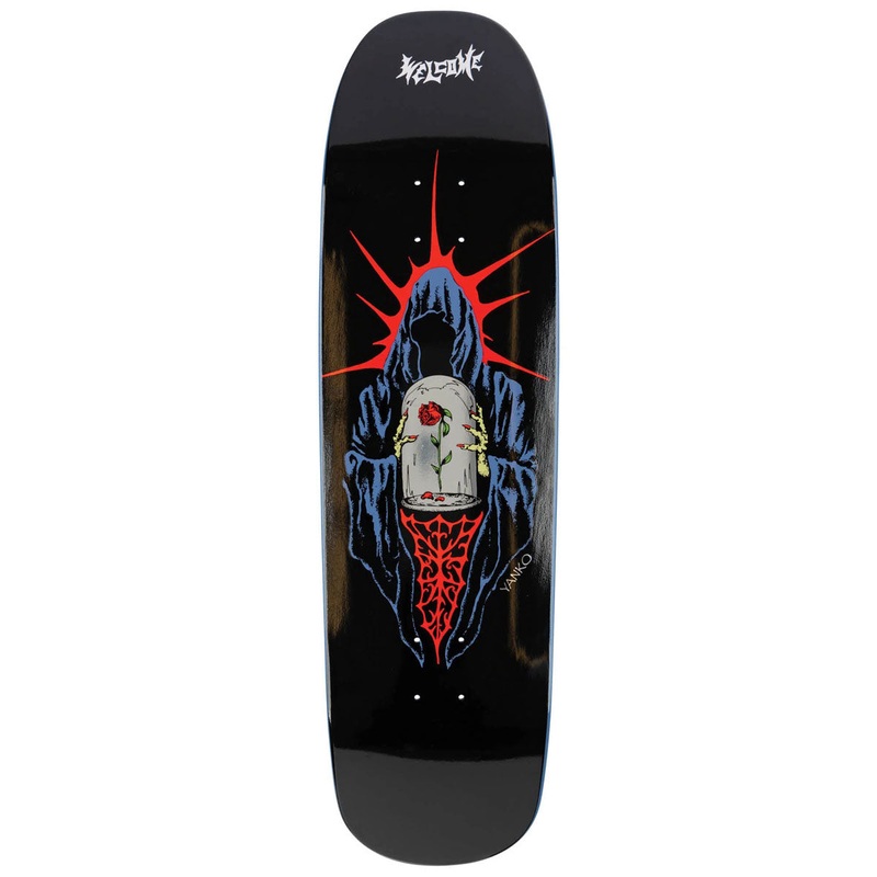 Welcome Wilted Jake Yanko On A Panther Skateboard Deck – Black/Blue Dip – 9.00