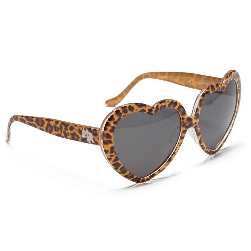 Happy Hour Hearts On Sunglasses – Leopard