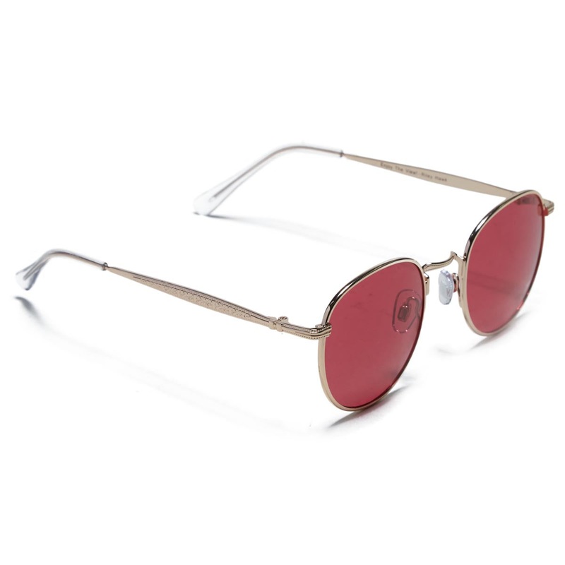 Happy Hour Holidaze Sunglasses – Gold/Red
