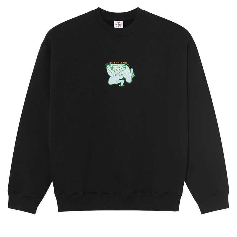 Polar Dave Shy Bow Sweatshirt – Black