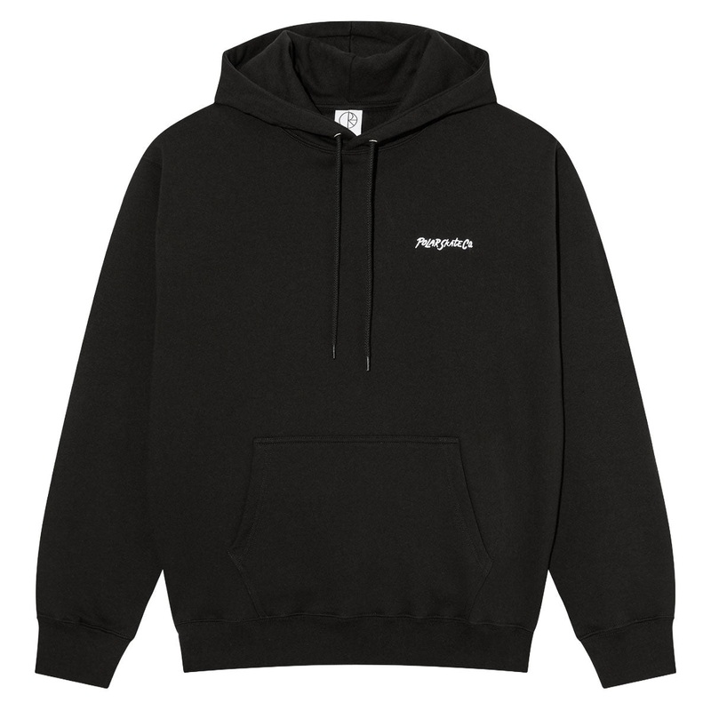 Polar Dave Surf Logo Hoodie – Black