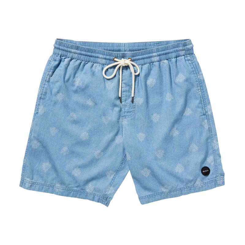 RVCA Escape Elastic Chambray 17 Shorts – Washed Chambray