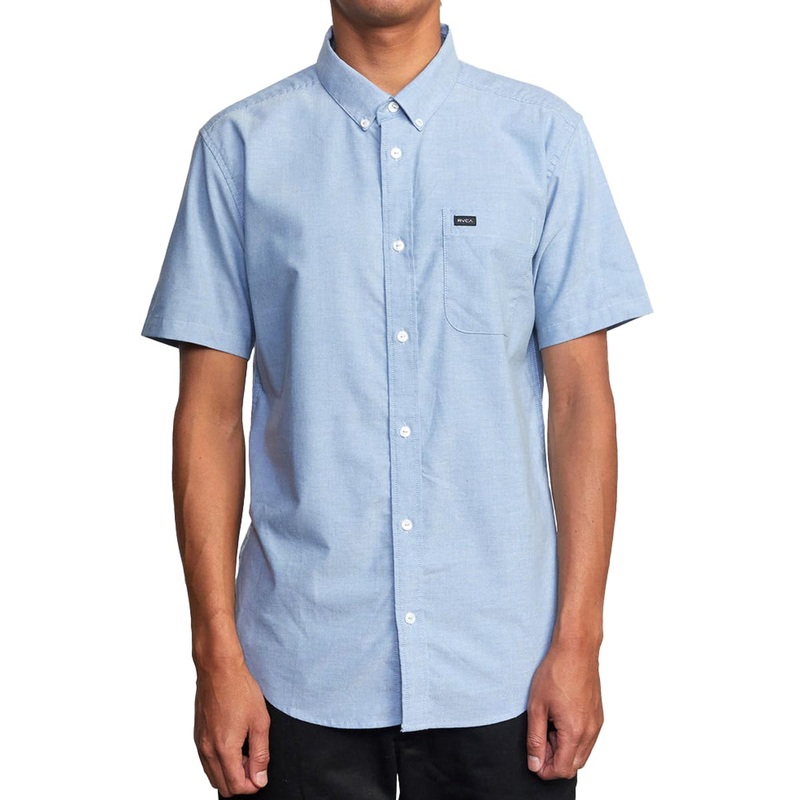 RVCA Thatll Do Stretch Shirt – Oxford Blue 2