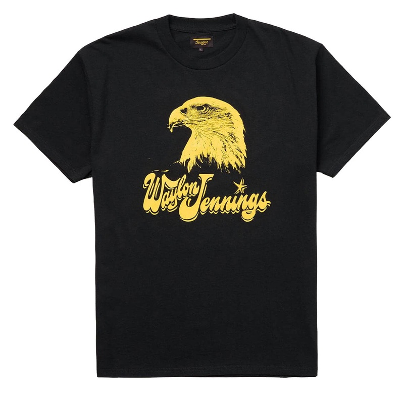 Seager x Waylon Jennings Eagle T-Shirt – Vintage Black