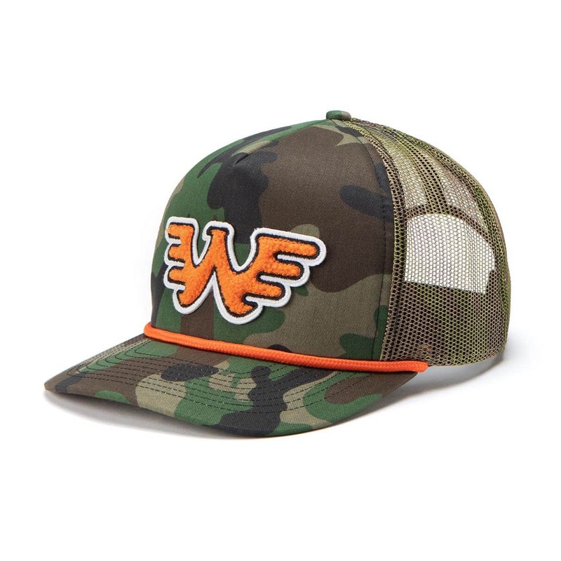 Seager x Waylon Jennings Flying W Snapback Hat – Camo