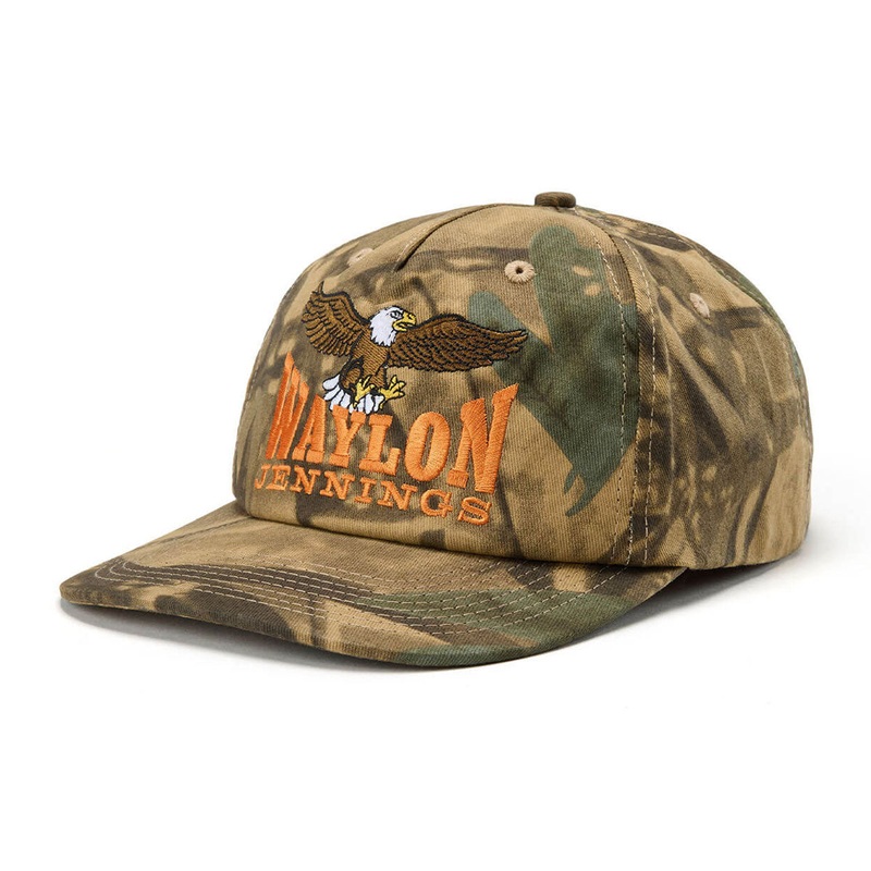 Seager x Waylon Jennings The Eagle Snapback Hat – Real Camo