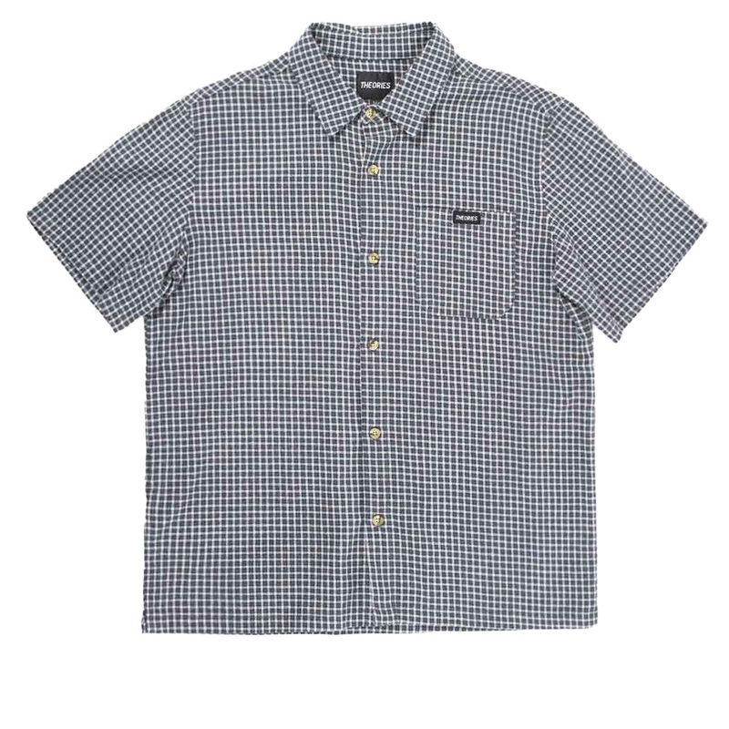 Theories Avignon Flannel Shirt – Sea