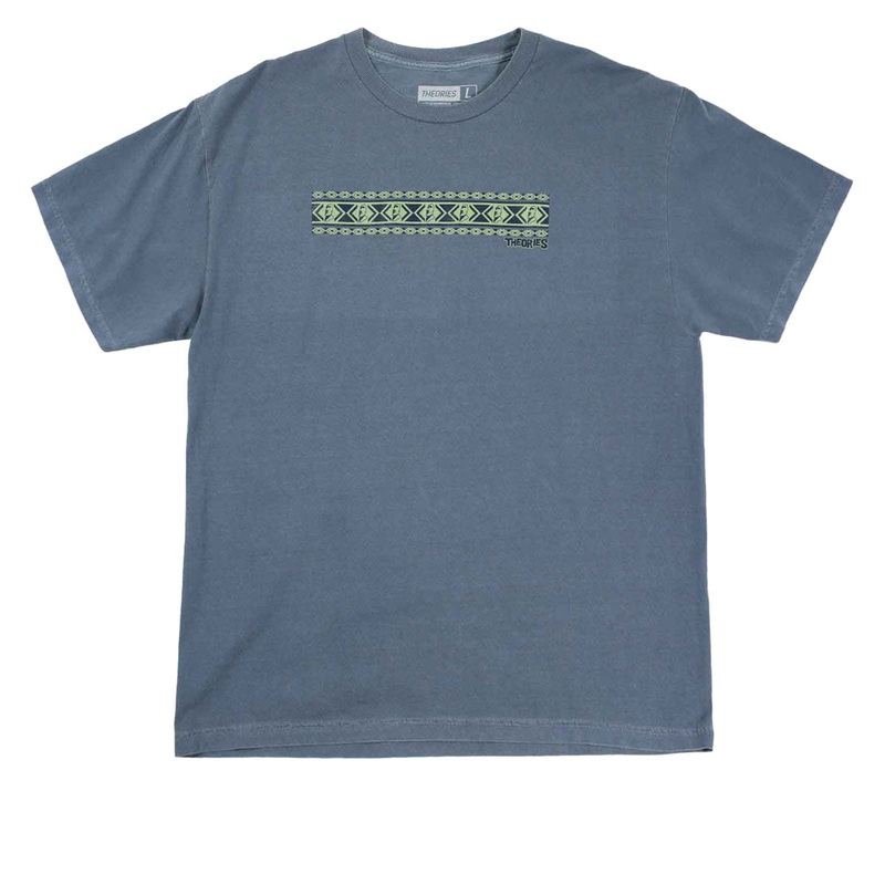 Theories Easter Island Vacation Garment Dyed T-Shirt – Washed Slate