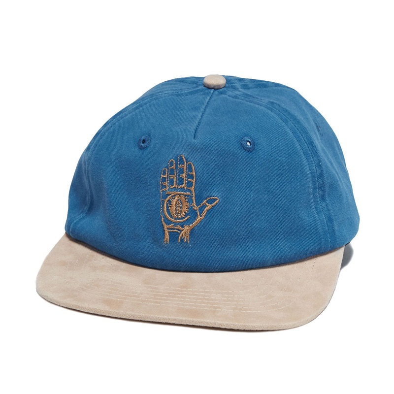 Theories Hand Of Theories Strapback Hat – Denim Blue/Brown