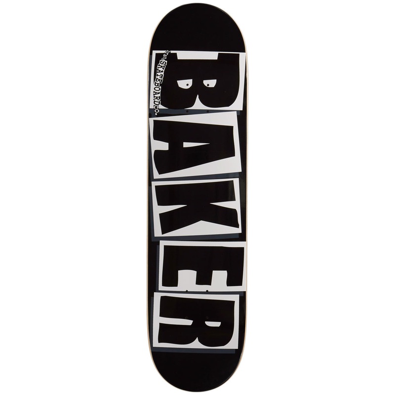Baker Brand Logo Skateboard Deck – Black/White – 8.00
