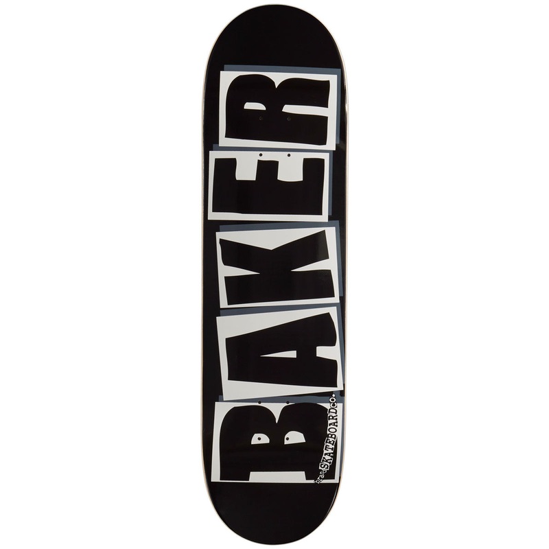 Baker Brand Logo Skateboard Deck – Black/White – 8.475