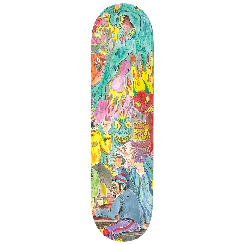 Baker Justin Figgy Figueroa Here To Stay Skateboard Deck – 8.25
