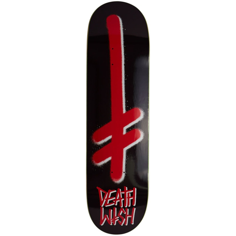 Deathwish Gang Logo Skateboard Deck – Black/Red – 8.50