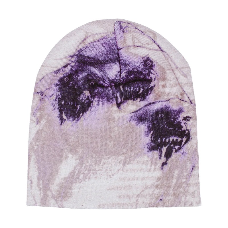 Fucking Awesome Cerberus Skully Beanie – Purple