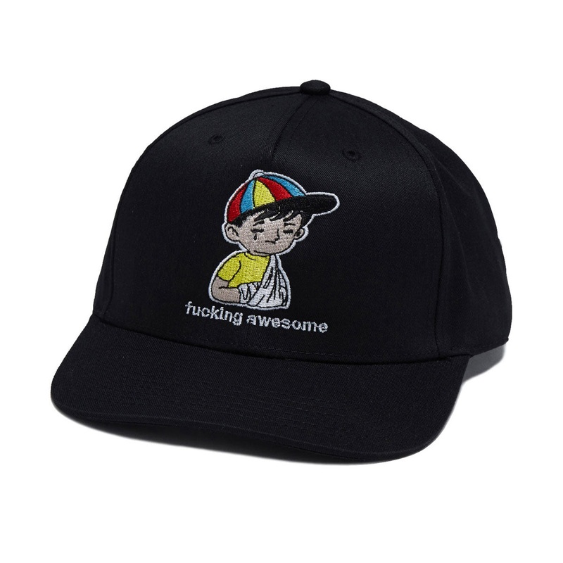 Fucking Awesome Embroidered Wanto Kid Hat – Black