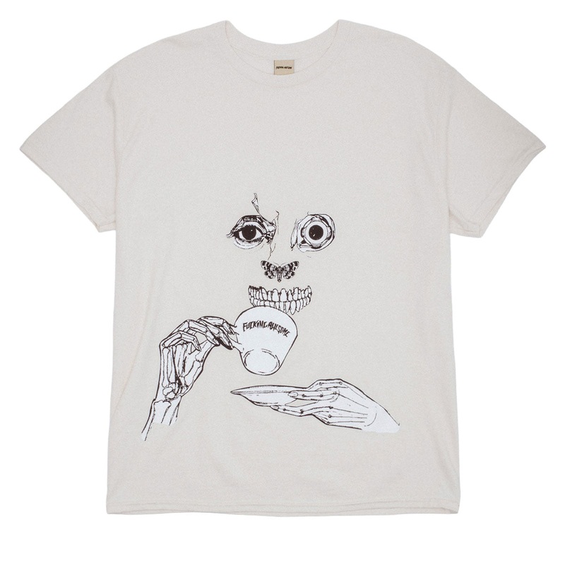 Fucking Awesome Teethface T-Shirt – Cream