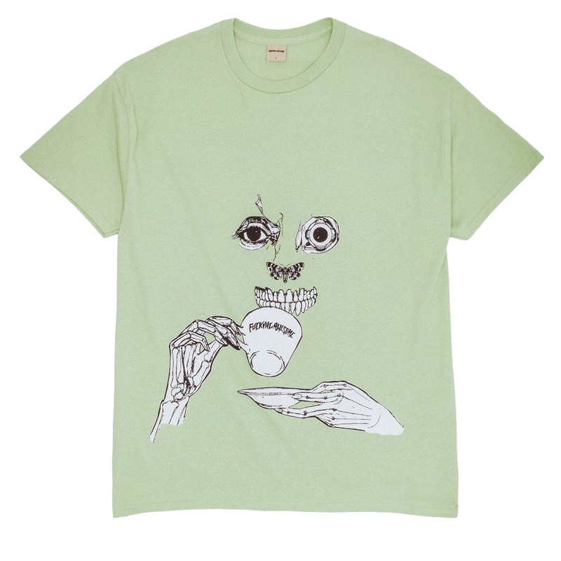 Fucking Awesome Teethface T-Shirt – Lime