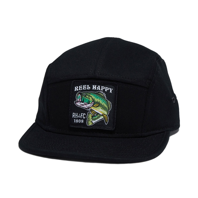 Reel Happy Happy Camper Hat – Black