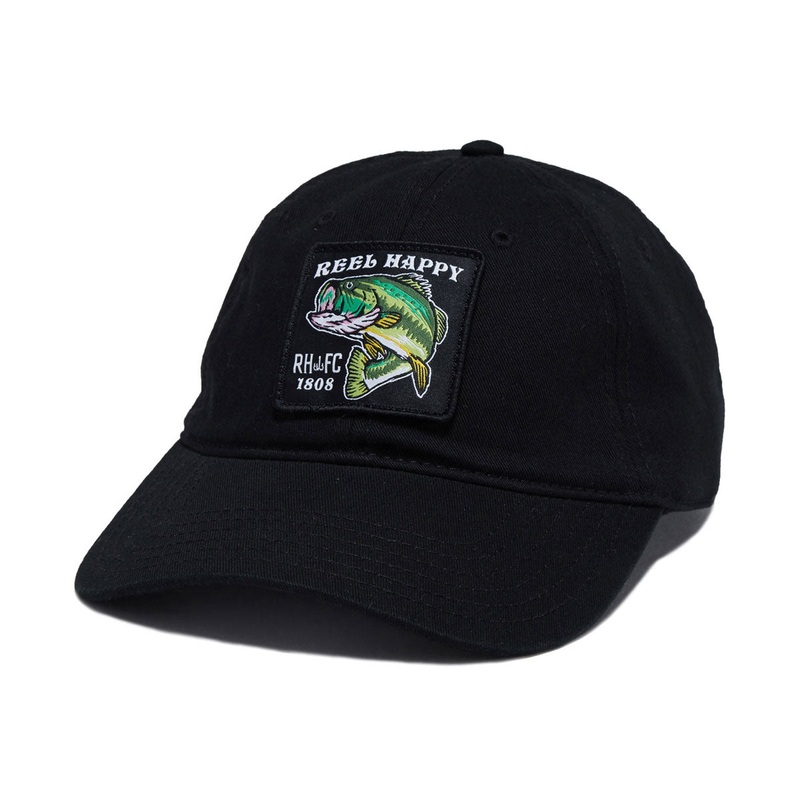 Reel Happy Large Marge Dad Hat – Black