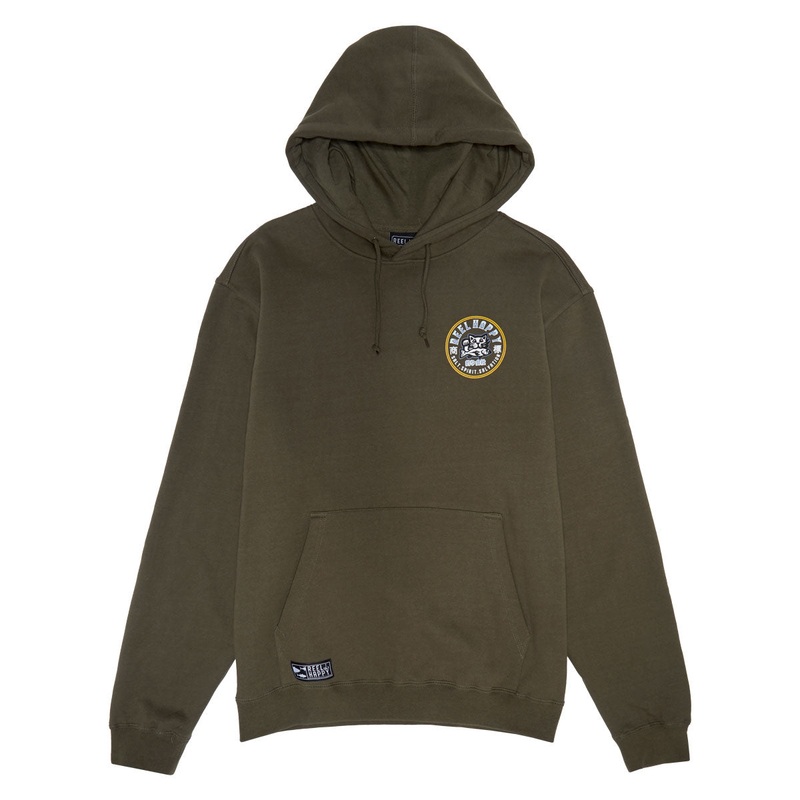 Reel Happy Maguro Hoodie – Olive Green