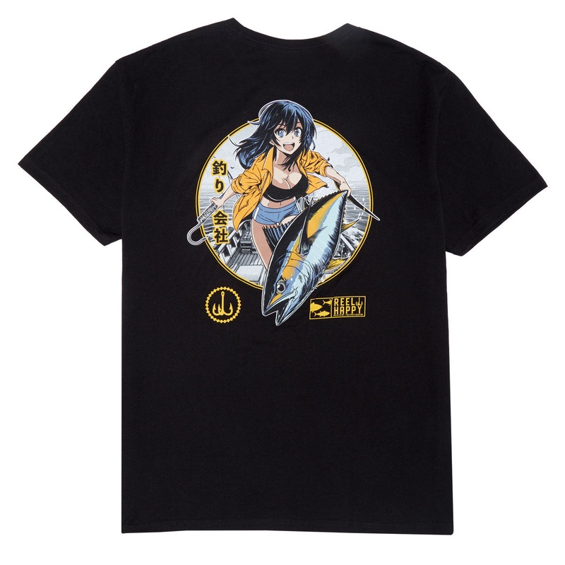 Reel Happy Maguro T-Shirt – Black