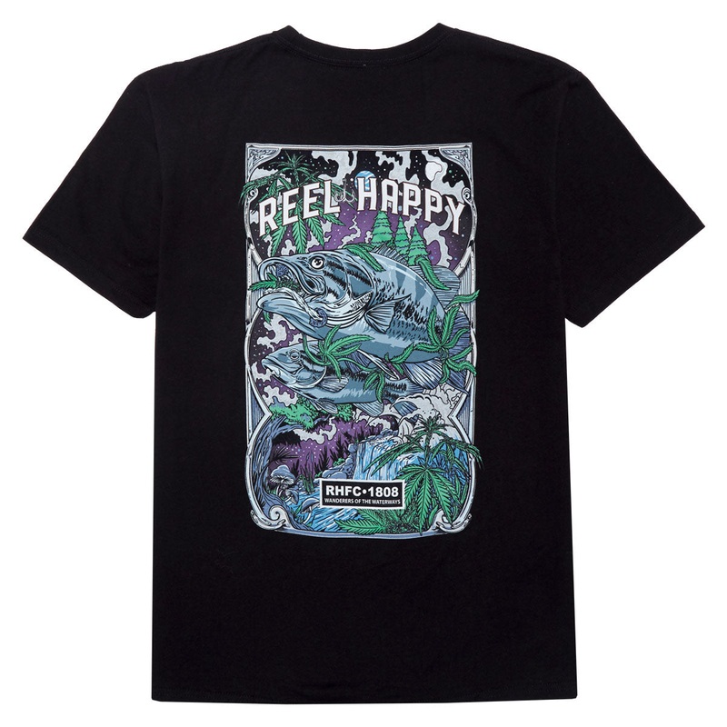 Reel Happy Night Trippers T-Shirt – Black