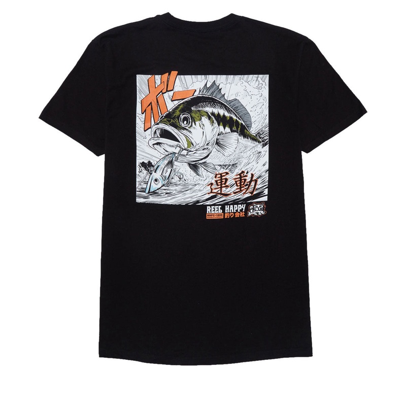 Reel Happy The Chase T-Shirt – Black