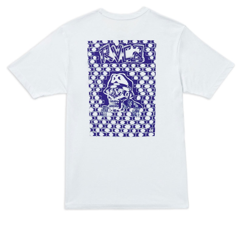 RVCA Jesse Barba Skull Wall T-Shirt – White