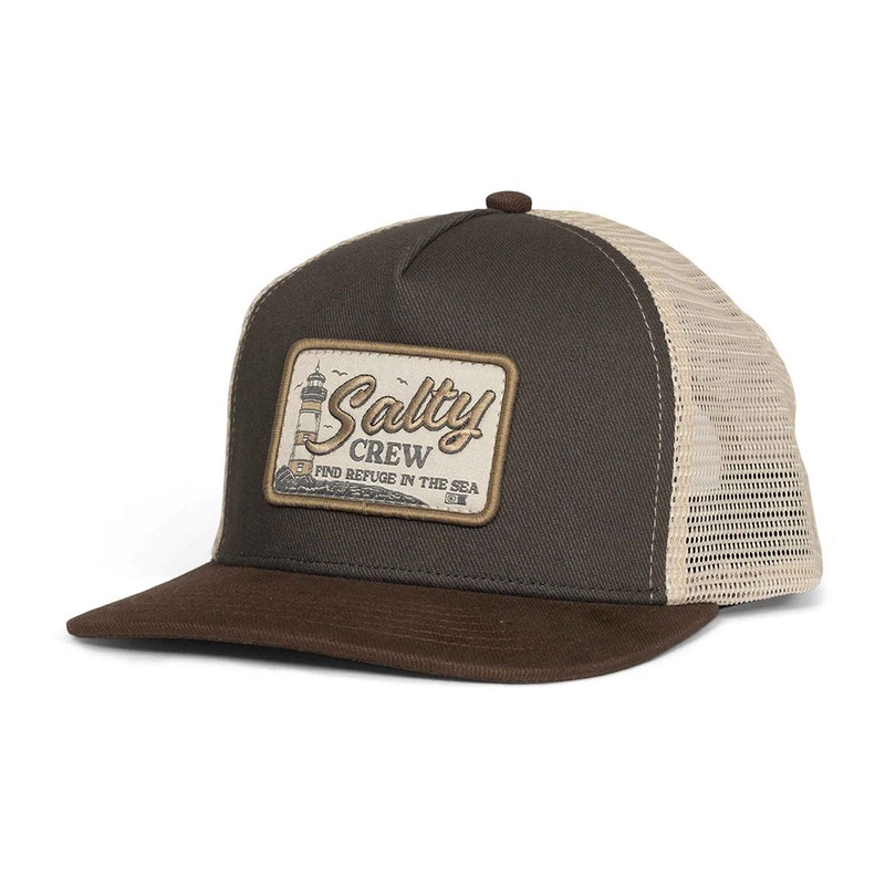 Salty Crew Ashore Trucker Hat – Charcoal/Brown