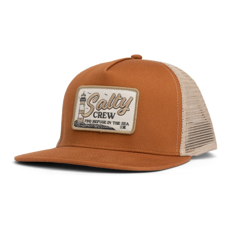 Salty Crew Ashore Trucker Hat – Washed Clay
