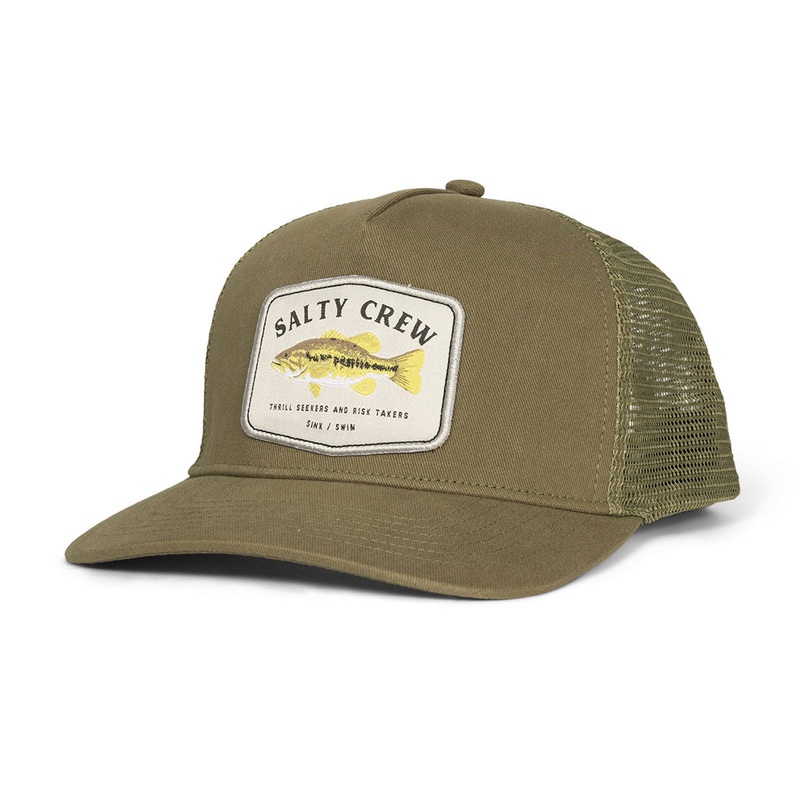 Salty Crew Bigmouth Trucker Hat – Oil Green