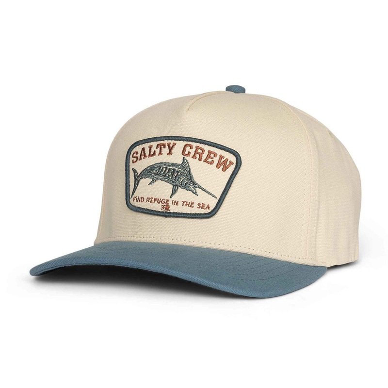 Salty Crew Billfisher Strapback Hat – Off White Pilot Blue